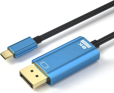 Zdjęcie produktu dla Kabel typu C do DisplayPort 1.4 8K/60Hz HDR 1,8 m do laptopa, telefonu i monitora