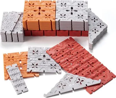 Produktbild von Eduplay Bauset WEPLAY Construction Tiles - farbenfrohes Konstruktionsspielzeug