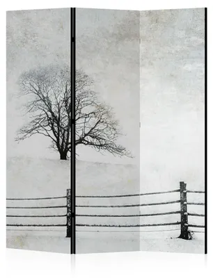 Zdjęcie produktu dla LUMASOUL Parawan Jednostronny, parawan do wnętrz, motyw zimowy, 135x172 cm