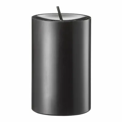 Obrázek produktu pro Engels Kerzen Original Stumpen Gegossen, pařezová svíčka, pařezová svíčka, parafín, černá, Ø 8 cm, V 12 cm, 62008012088