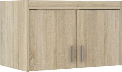 Produktbild von Zweitüriger Schrankaufsatz ADELINA – Breite 90 cm, Sonoma-Eiche