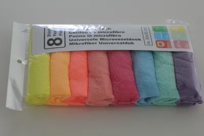 Produktbild von 8x Mikrofasertücher Putztücher Haushaltstücher Poliertuch Microfaser 30x30 cm