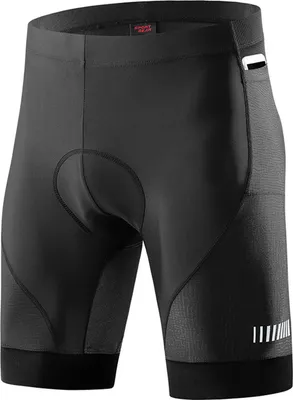 Produktbild von Herren-Fahrradshorts mit Polsterung, atmungsaktiv und schweißverdunstend, Silikonkissen, Mountainbike-Shorts, Radhose für Männer