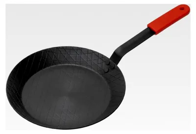 Produktbild von Steakpfanne Kohlenstoffstahl, vorgebrannt (mit Griffschutz)