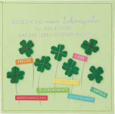 Image de Depesche 13593.36 Carte pliante Paper Love Carte de vœux pour un anniversaire, avec un slogan assorti et des dessins colorés, sans texte intérieur, carte pliante avec enveloppe