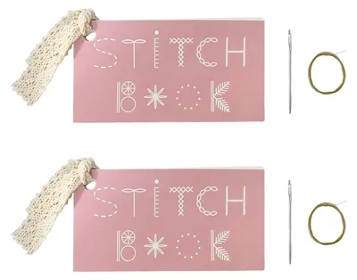 2 Mini-Nähsets, kreative Stickbuch-Sets, Nähkarten