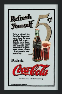 Obrázok produktu pre Coca Cola Refresh Yourself - zrkadlo s potlačou 20x30 cm v plastovom ráme