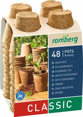 Produktbild von Romberg 48 Anzuchttöpfe Ø 8 cm biologisch