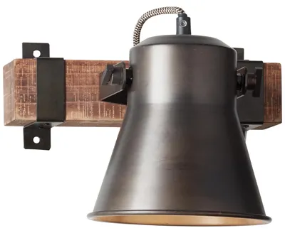 Produktbild von BRILLIANT Wandspot Plow schwarz IP20 E27 10 Watt dimmbar g. f. LED-Leuchtmittel