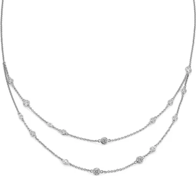 trendor 15132 Damen-Halskette 925 Silber mit Zirkonia 1