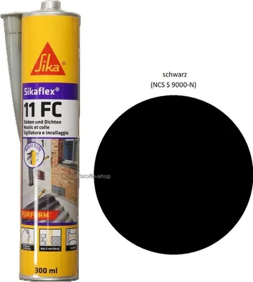 Produktbild von Sikaflex 11 FC 1K Polyurethan Kleb Dichtstoff 300ml Kartusche schwarz