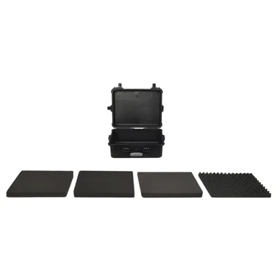 Immagine prodotto di vidaXL Flight Case portatile nero 55x43x21 cm PP