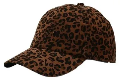 Obrázek produktu pro Retro baseballová čepice s leopardím vzorem pro dámy i pány, s nastavitelnou velikostí