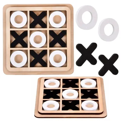 Image de Jeu Tic Tac Toe Logique Stratégique En Bois