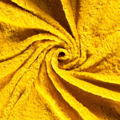 50x150cm Teddystoff Baumwollstoff OEKO - Tex 100 Meterware am Stück gelb