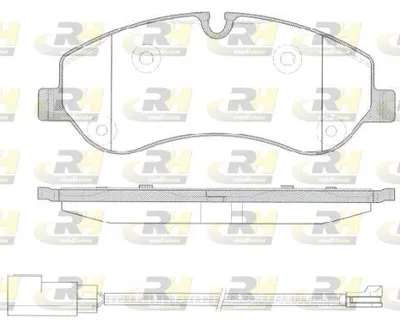 Produktbild von ROADHOUSE Bremsbeläge Satz Vorne Bremsklötze für FORD Transit Custom V362 Kastenwagen (FY, FZ) 21520.02