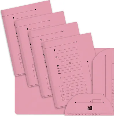 Produktbild von Oxford Aktenmappe PASTEL Farbe: rosa 240 g/qm 25 Mappen