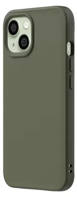 Image de Rhinoshield, coque SolidX pour iPhone 15 Plus, compatible avec la recharge sans fil, verte