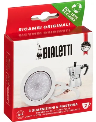 Produktbild von Bialetti 0800032, Kaffeefilter, Bialetti, Moka Express, Dama, Moka Elettrika, Mini Express, Grau, Weiß, Aluminium, Kunststoff