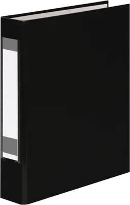 Produktbild von Ringbuch mit Rückenschild / DIN A5 / 2-Ringmechanik / Farbe: schwarz
