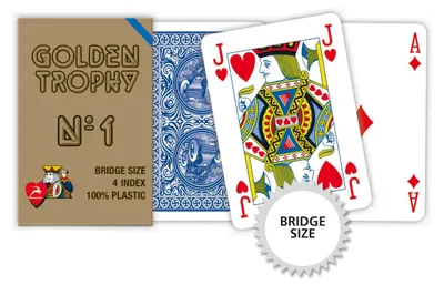 Produktbild von Modiano 300490 Bridge Spielkarten blau