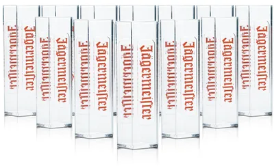 Produktbild von 12x Jägermeister Shot Glas Tooter 2cl Kunststoff Kurze Stamper Gläser Gastro