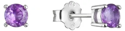 Produktbild von Silberne Ohrringe mit echtem Amethyst 11483.3
