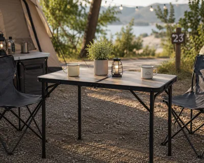 Produktbild von Campingtisch Outdoortisch Gartentisch klappbar Alu 90x60x40/70cm