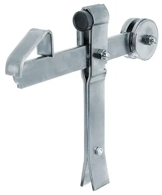 Image de Alberts 137496 Arrêt de porte, à bétonner, avec bascule, électro-galvanisé bleu, hauteur 240 mm