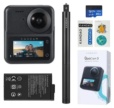 Produktbild von Kandao QooCam 3 - Travel Combo - 360° Action-Kamera