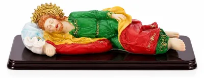 Schlafender Hl. Josef Standfigur, Renaissance-Stil, 21 cm