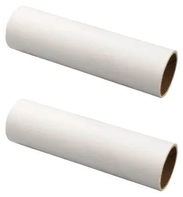 Fusselroller 2er-Pack, Tierhaarentferner, 16 cm, weiß, wiederverwendbar