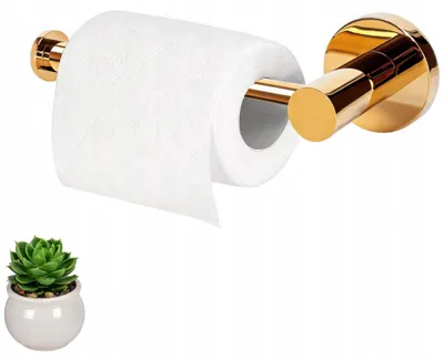 Produktbild von Springos Vost Toilettenpapierhalter Gold Metall Badezimmer Loft