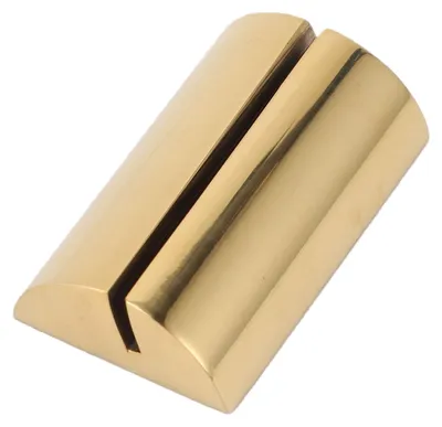 Image de Support pour numéro de table en acier inoxydable, solide, en forme de demi-cercle, pour présentoir de nom de table, idéal pour les restaurants, les mariages, les fêtes et les bureaux, finition dorée