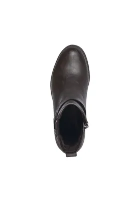 Produktbild von Tamaris Damen Stiefelette Reißverschluss Stretcheinsatz Zierriemen 1-25352-41, Größe:40 EU, Farbe:Braun