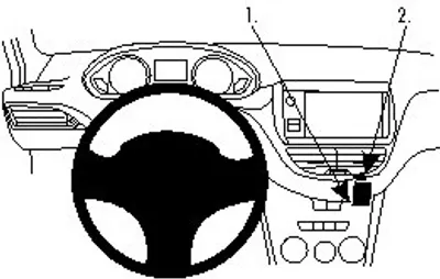 Produktbild von Brodit ProClip Fahrzeughalter 854764 - Winkelbefestigung - Peugeot 2008 14-19, Peugeot 208 12-19