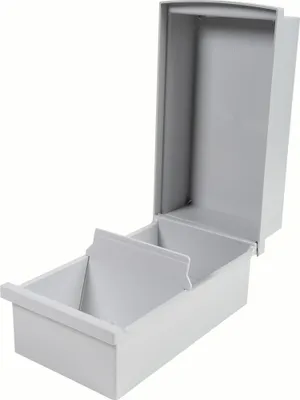 Imagen del producto de Exacompta 56140D, archivador de tarjetas, formato DIN A7, color gris claro