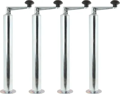 Produktbild von Abstellstütze ausdrehbar 4er Set, 48mm, 400 - 650 mm für PKW Anhänger