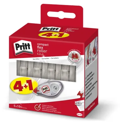 Produktbild von Pritt Korrektur Roller Compact Flex Roller 4.2 EcoPack 4+1 retail