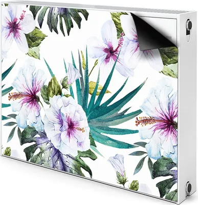 Produktbild von Magnet Radiator Magnet Mat Heizkörper Heizung Verkleidung Abdeckung 90x60 cm  - Tropisch, natur