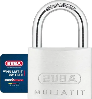 Obrázek produktu pro Zámek s klíčovou dírkou 50 mm z titanu – chraňte své věci tímto odolným zámkem