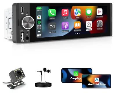 Immagine prodotto di Autoradio con touchscreen da 6,28 pollici, compatibile con CarPlay wireless e Android Auto