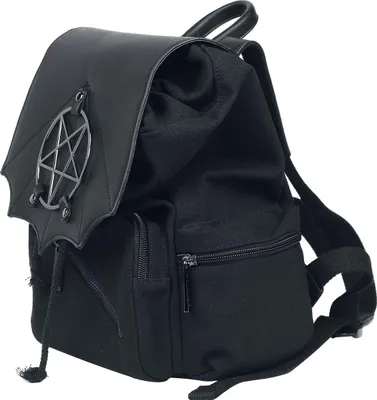 Produktbild von Banned Alternative Rucksack Damen Moloch Pentagram schwarz Standard