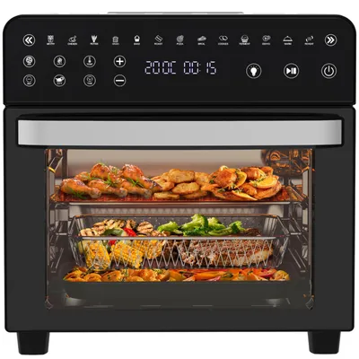 Produktbild von Heißluftfritteuse 1502D heissluftfritteuse 15L , Airfryer xxl mit sichtfenster, Digitaler Display, 2200,00 W, 13 Kochprogramme