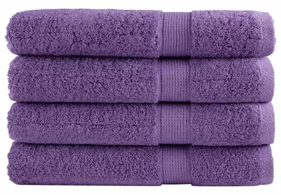 Image de vidaXL Serviettes Premium SOLUND 4 pcs. Lila 100x200 cm 600 g/m