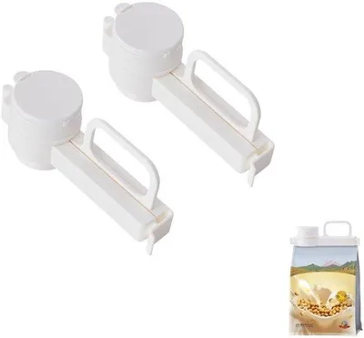 Produktbild von Verpackungsklips in Schenkform - 2 Stück - Einfaches Design - Plastik