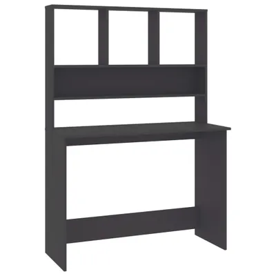 Immagine prodotto di Scrivania con ripiani Grigio 110x45x157 cm Materiale a base di legno