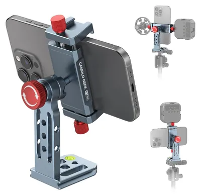 Obrázek produktu pro Stativový držák na smartphone - 360° rotace - hliník