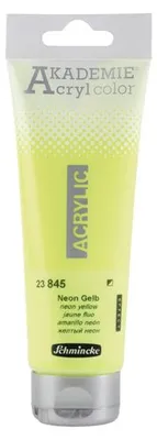 Zdjęcie produktu dla Farby akrylowe Schmincke AKADEMIE 120 ml - 845 neonowy żółty