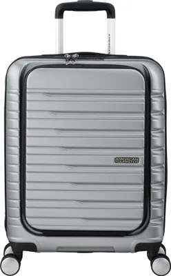 Produktbild von American Tourister Trolley mit Laptopfach Flashline Spinner 55 / 20 Frontloader Sky Silver grau